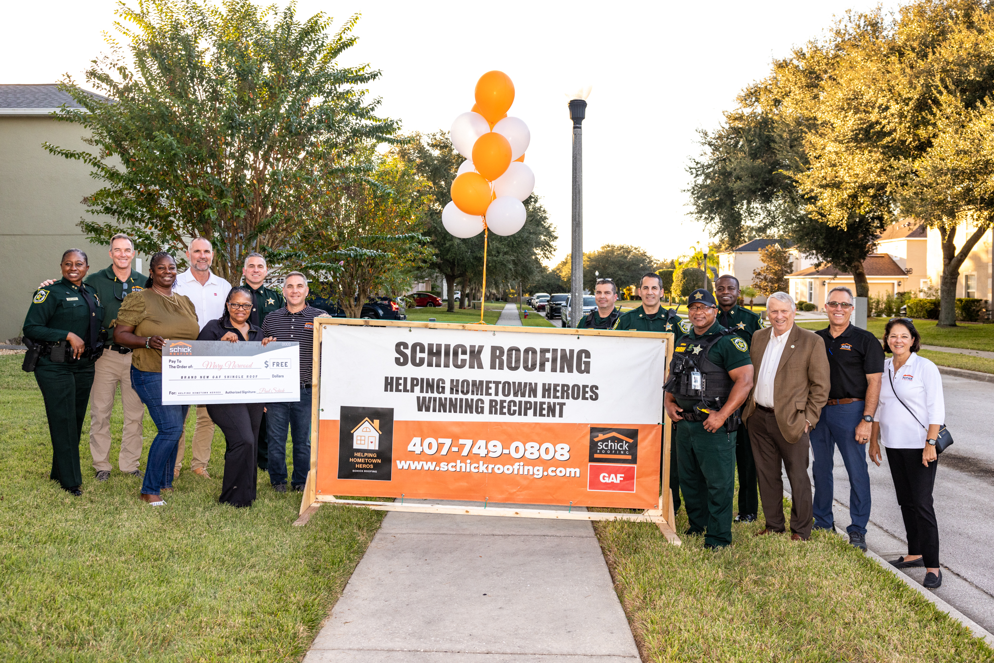 Hometown Heroes Winning Family